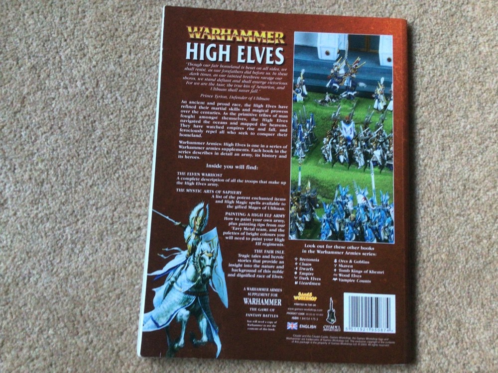 Warhammer 40k High Elves supplement 2003