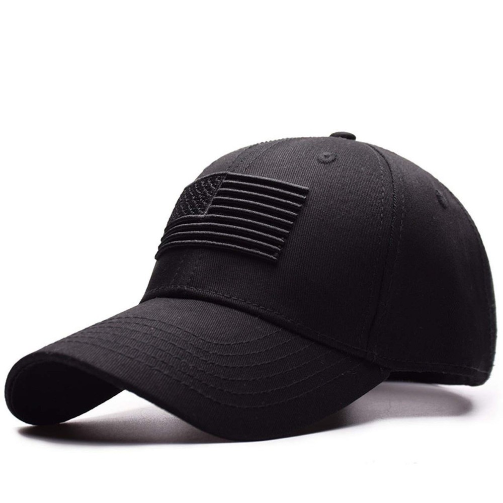 American Flag Hats One Size-Medium Black
