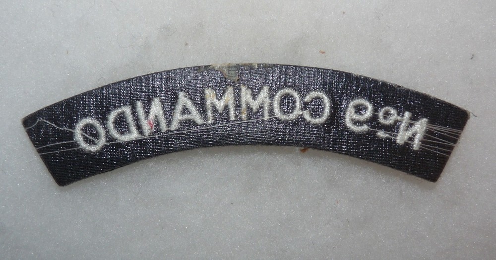 Repro WW2 British Number Nine No 9 Commando Shoulder Title Patch