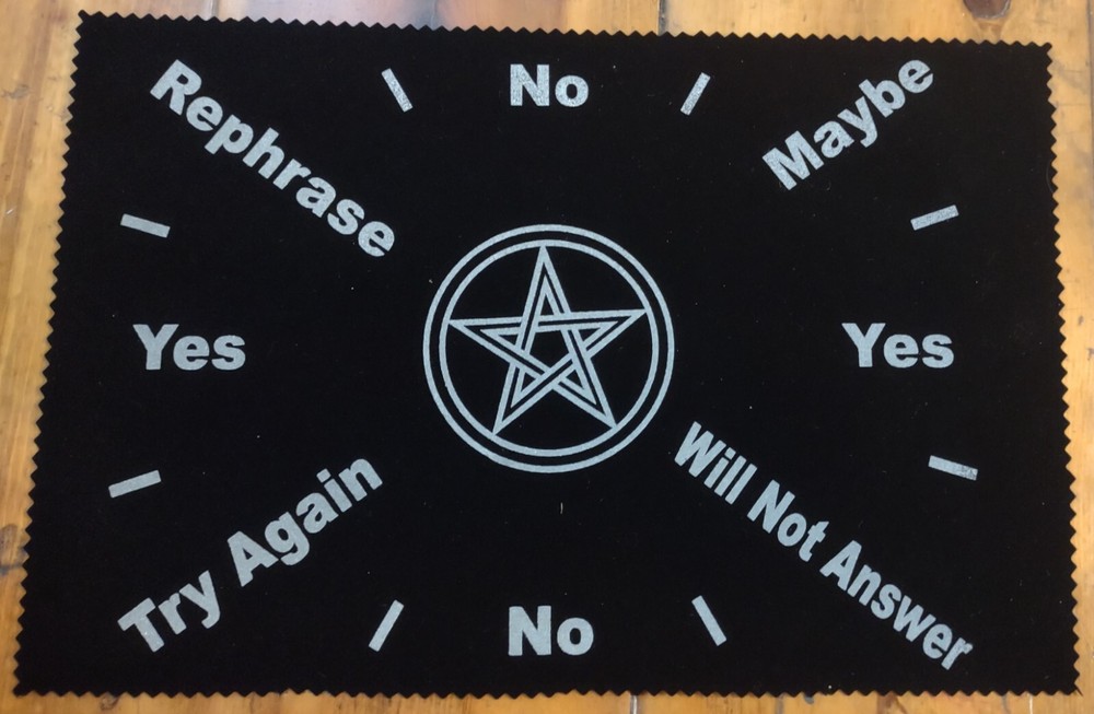 Pentagram Pendulum Divination Map 8" x 12" New