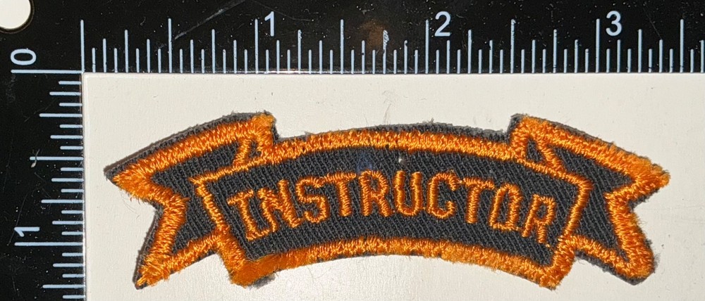 Cold War US Army Instructor Scroll Tab Arc Patch