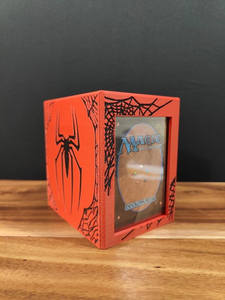Spiderman themed MTG Deck Box, EDH Commander Card Case