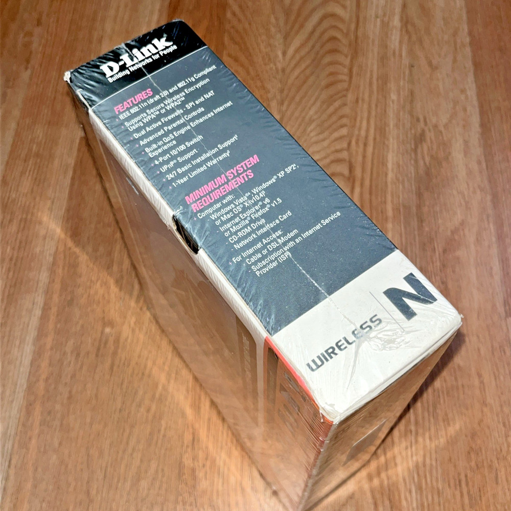 D-LINK BASIC WIRELESS N ROUTER DIR-615 802.11 BRAND NEW SEALED!