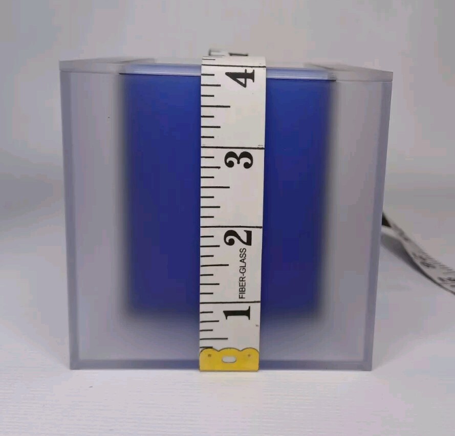 Square Blue Plastic Containers Set For Bathroom