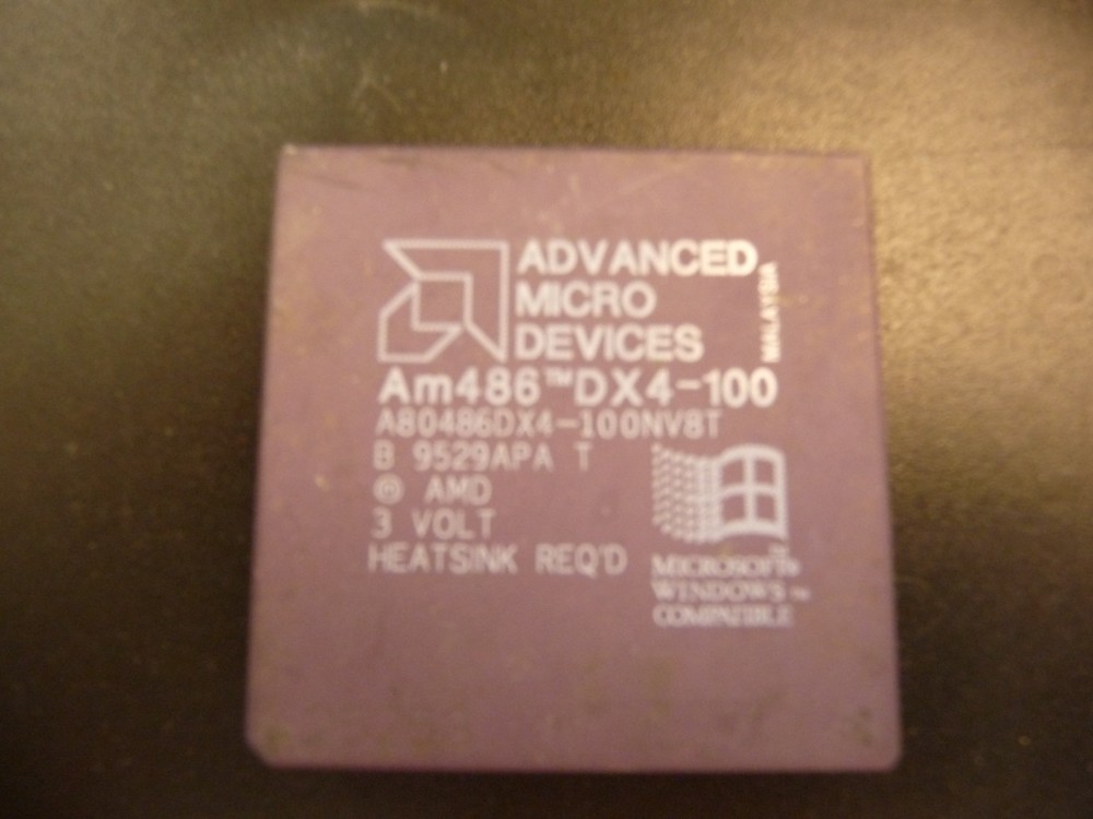 AMD Am486DX4-100 Processor Socket 3 Vintage CPU