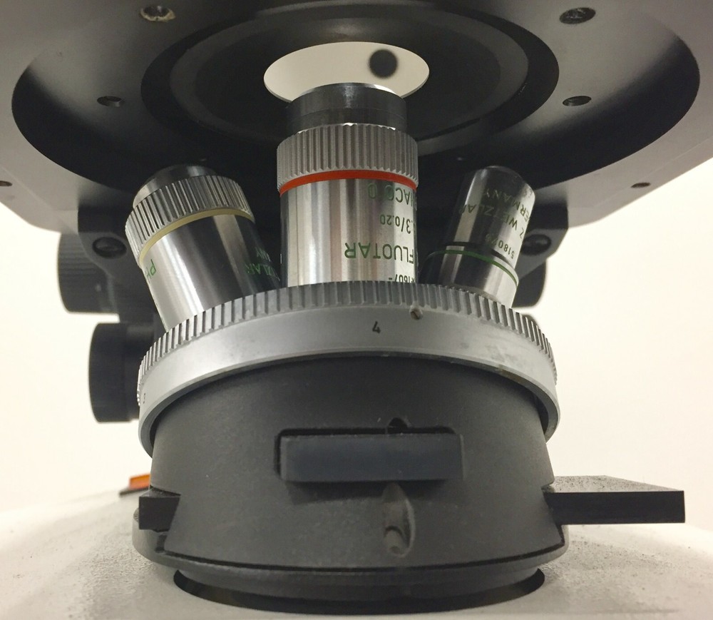Leitz Labovert FS Inverted Microscope w 5 Objectives & Light Source