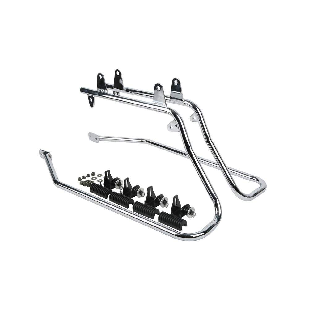 Saddlebag Saddle bag Conversion Brackets Set w/ Hardware For Harley Softail