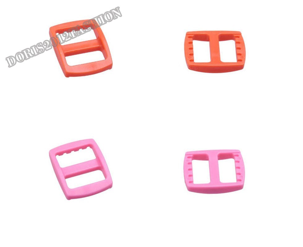 15mm 1/2" Tri-Glide Slider Adjustable Plastic Buckle 3 Bar Slider Webbing Strap