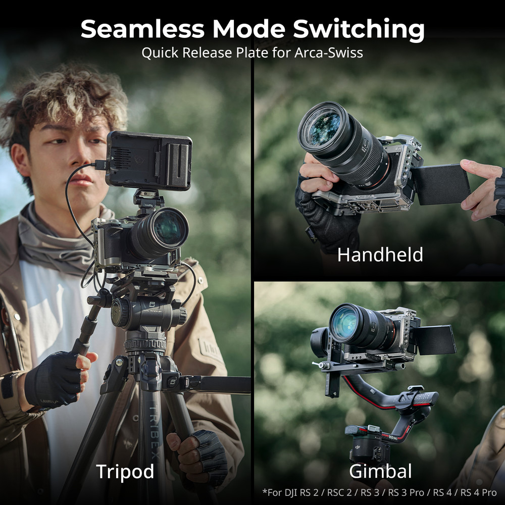 SmallRig HawkLock Quick Release Camera Cage Kit for Sony A7C II/ A7CR Camera