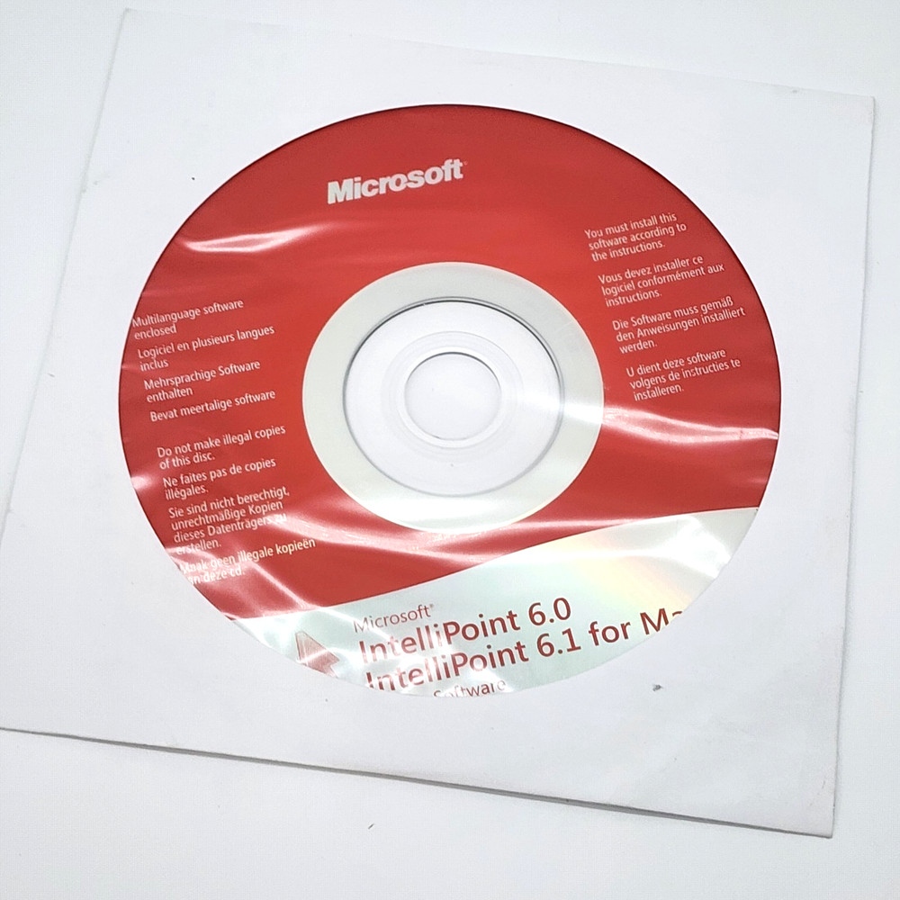 Microsoft IntelliPoint 6.0,  6.1 Mouse Software Disc for PC & Mac