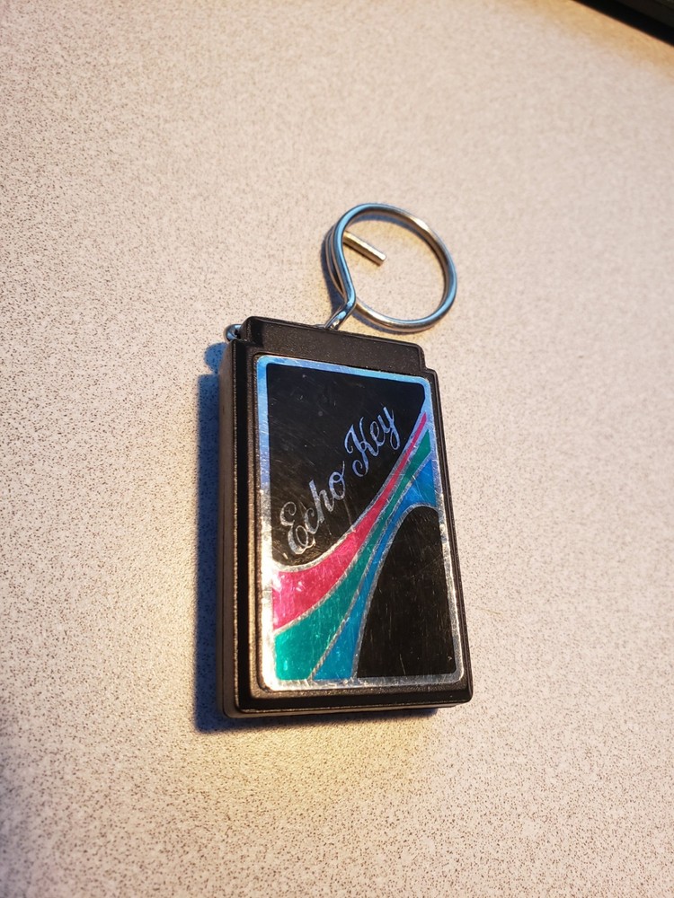 Vintage Echo Chain 80s Whistle Key Finder  Keychain