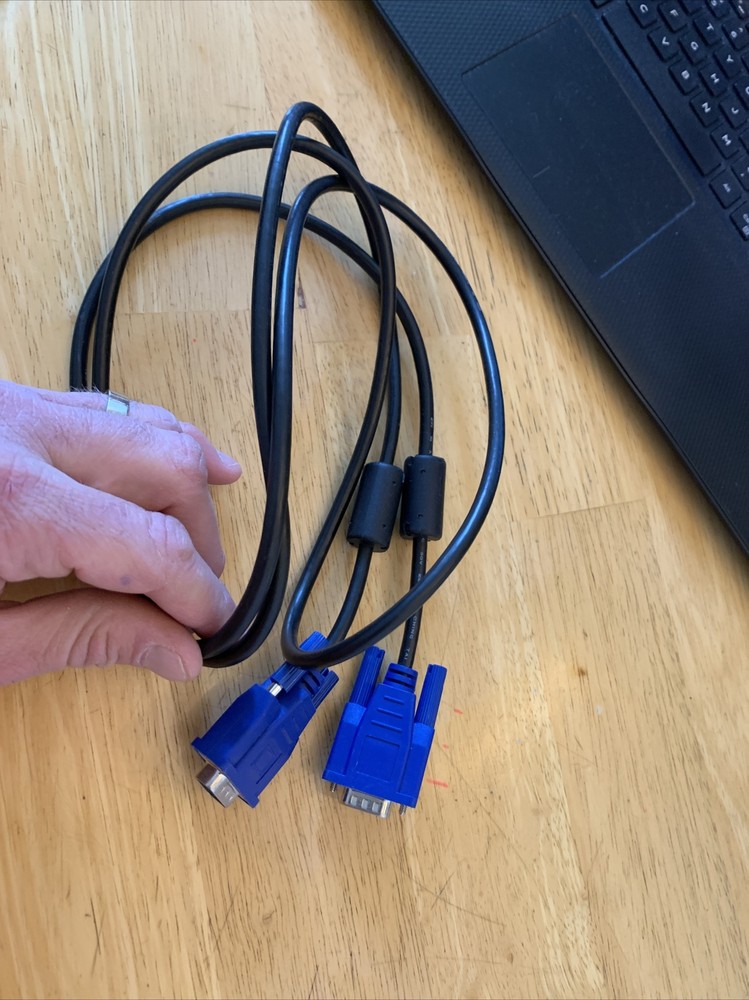 6’ 3” 15 Pin VGA Cable Same Connector Each End New Never Used