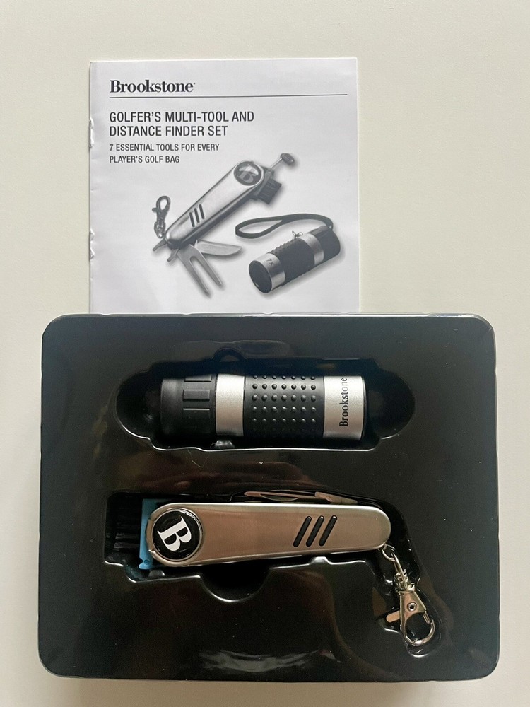 Brookstone Golfer’s Multi-tool And Distance Finder Set