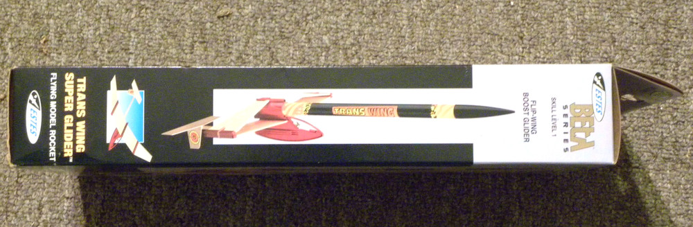 Estes TRANS WING, Rocket Glider, circa 2000, Balsa % Plastic, OPENED, COMPLETE