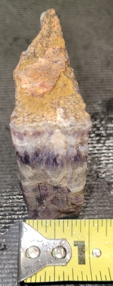 Amethyst Chevron Slab - end cut From Morocco. A17