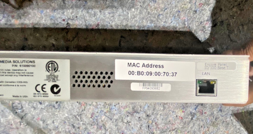 Grass Valley - Encore BPS Button Per Source Control Panel