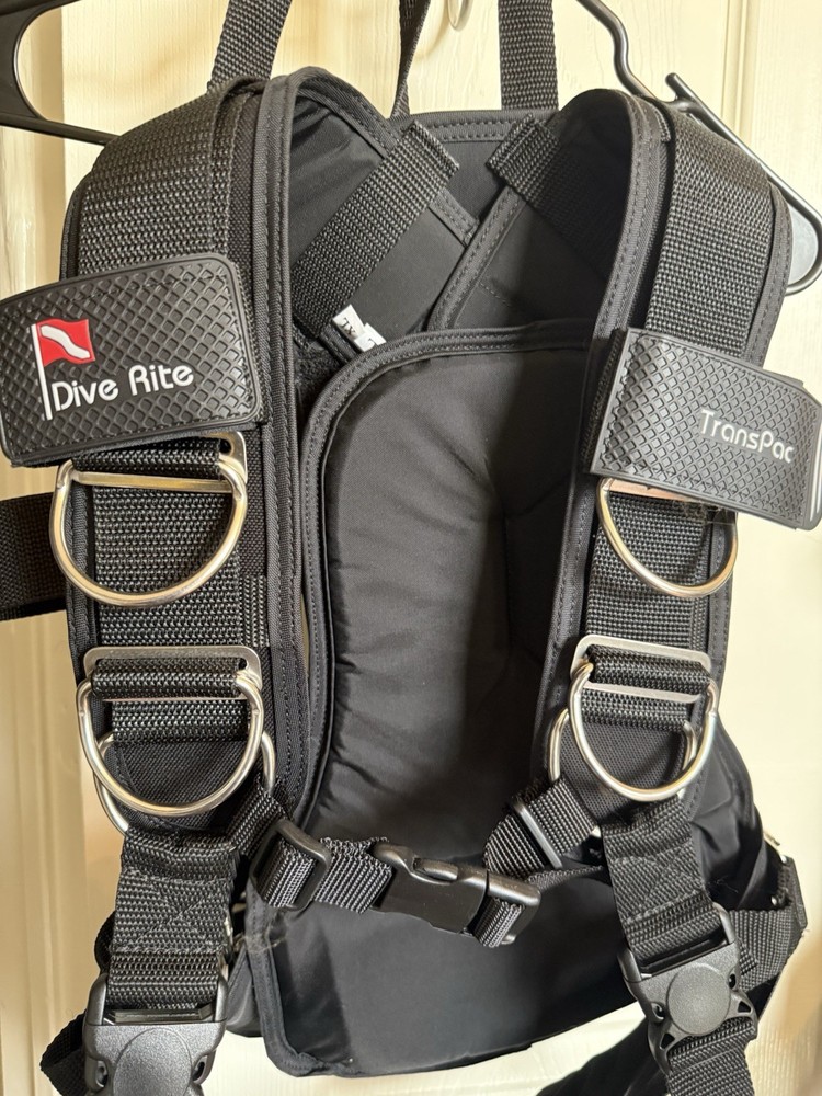 Dive Rite TransPac Scuba Harness Size L/Xl Model TransPac