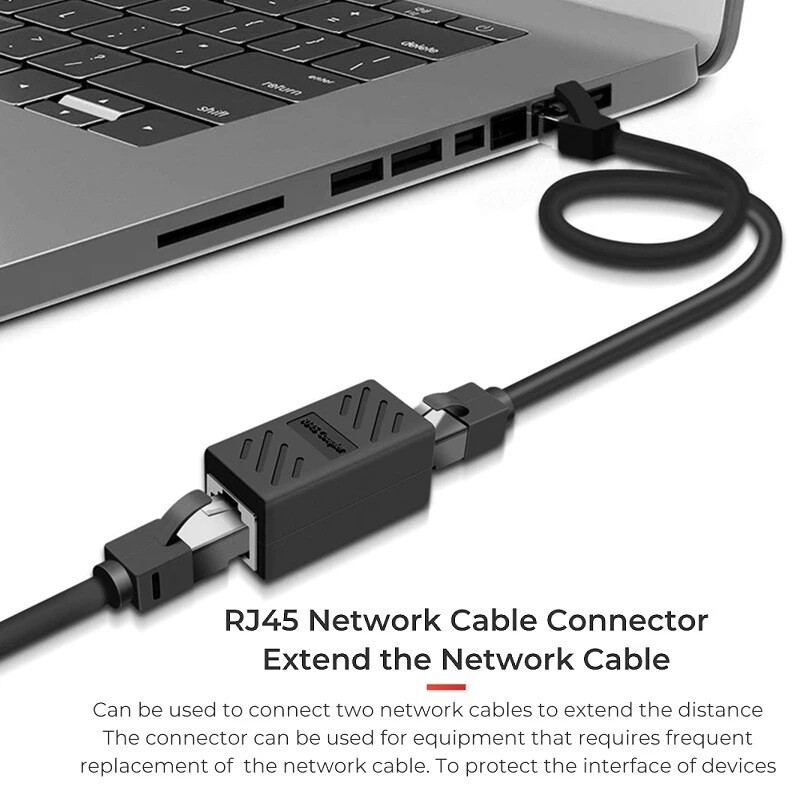 5X RJ45 Inline Coupler Cat7 Cat6 Cat5e Cat5 Ethernet LAN Network Cable Adapter