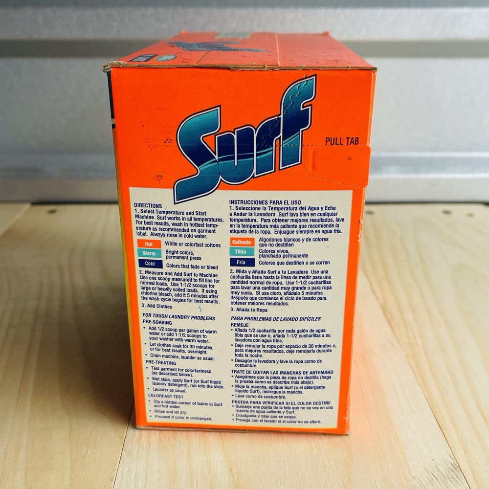 Vintage 1990’s Surf Laundry Detergent Small 18 Loads