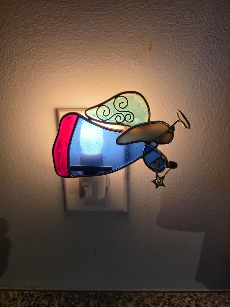 Angel Stained Glass Night Light