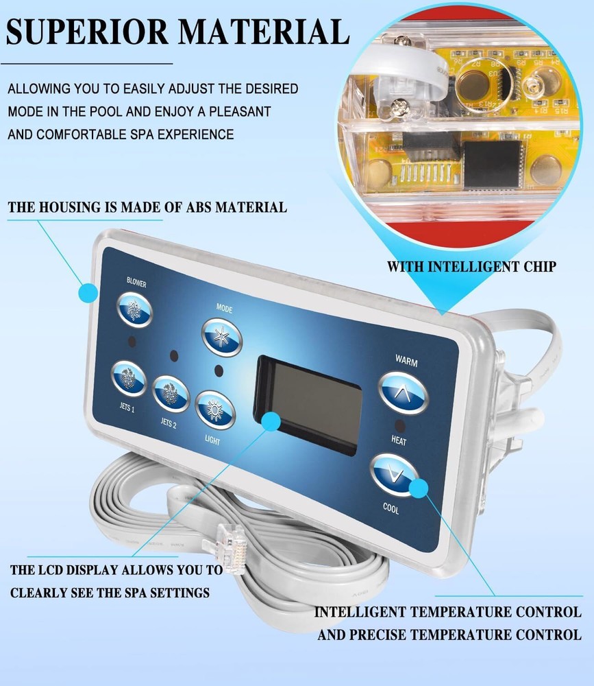 Replace for 53189, VL701S Topside Control Panel, with Phone Plug Type Connector