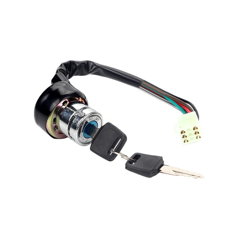 2 Keys Universal Motorcycle 6 Wire Ignition Starter Off/On/On Switch Lock