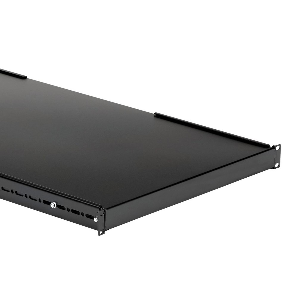 StarTech 1U Adjustable Mounting Depth Heavy Duty Fixed Rack Mount Shelf