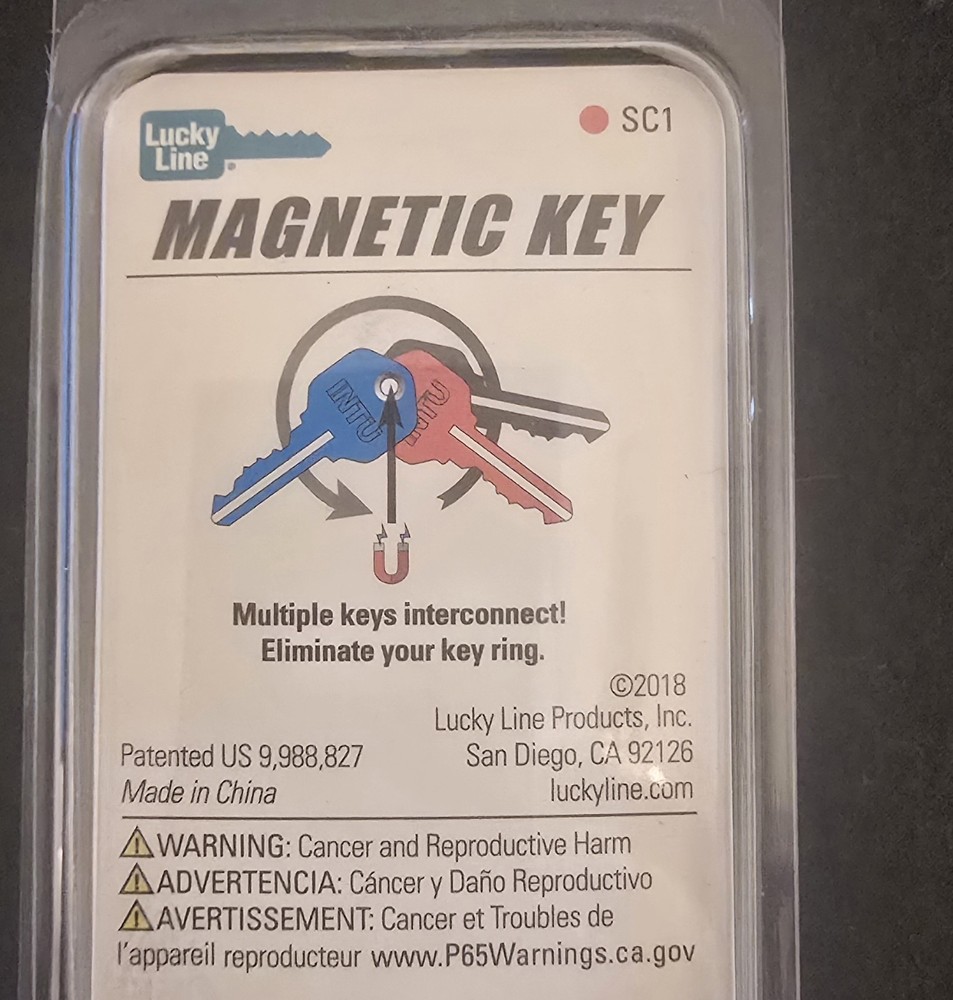 Schlage Magnetic Key Purple