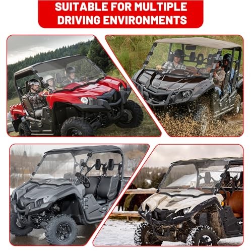 Viking Full Windshield Scratch Resistant Front Windshield Compatible with