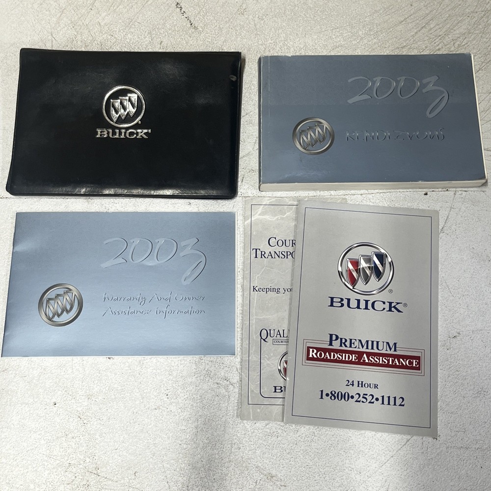 2003 Buick Rendezvous Owners Manual User Guide