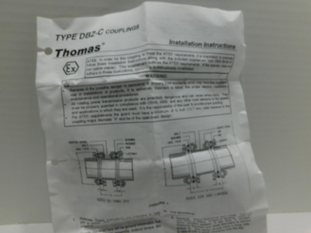 Thomas Rexnord 216105 Type DBZ-C Disk Coupling