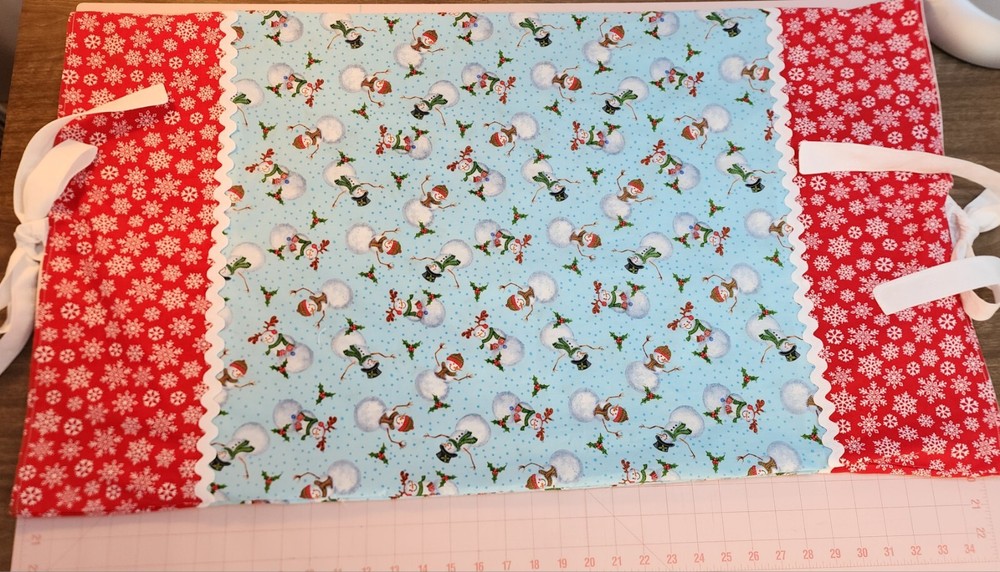Snowman Deluxe King Size Handmade Cotton Pillowcase.
