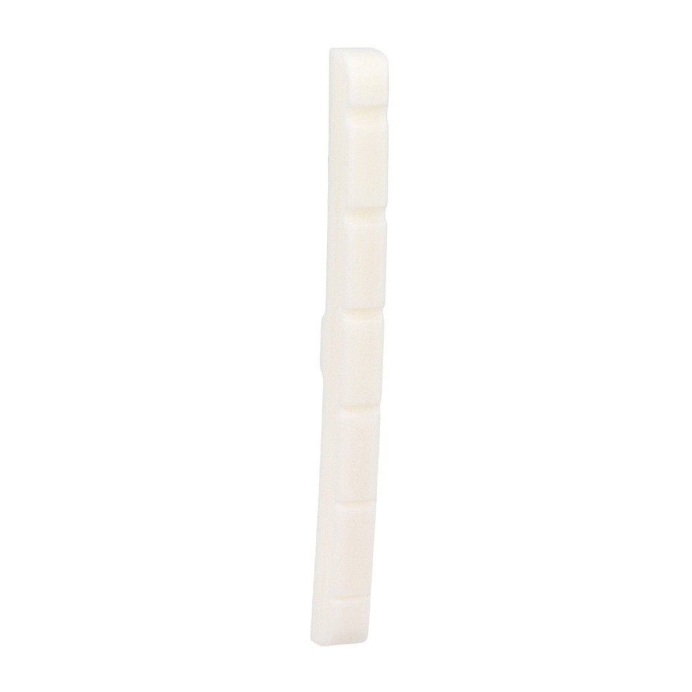3Pcs 6 String Guitar Nut Flat Bottom Slotted Bone Guitar Nut Replacement For