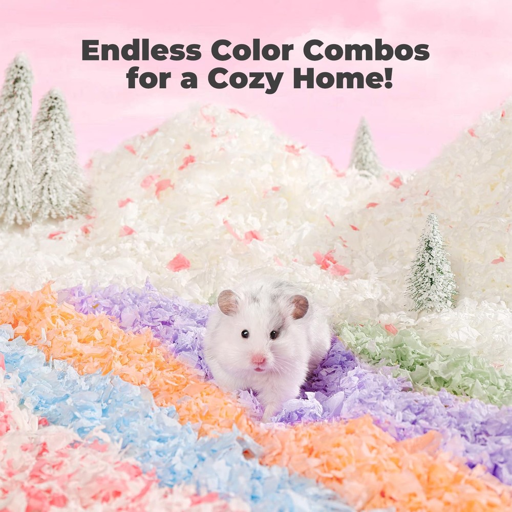 Rabbit Bedding 23 Liters: Hamster Bedding Dust-and Odor Control Moisture Abso...