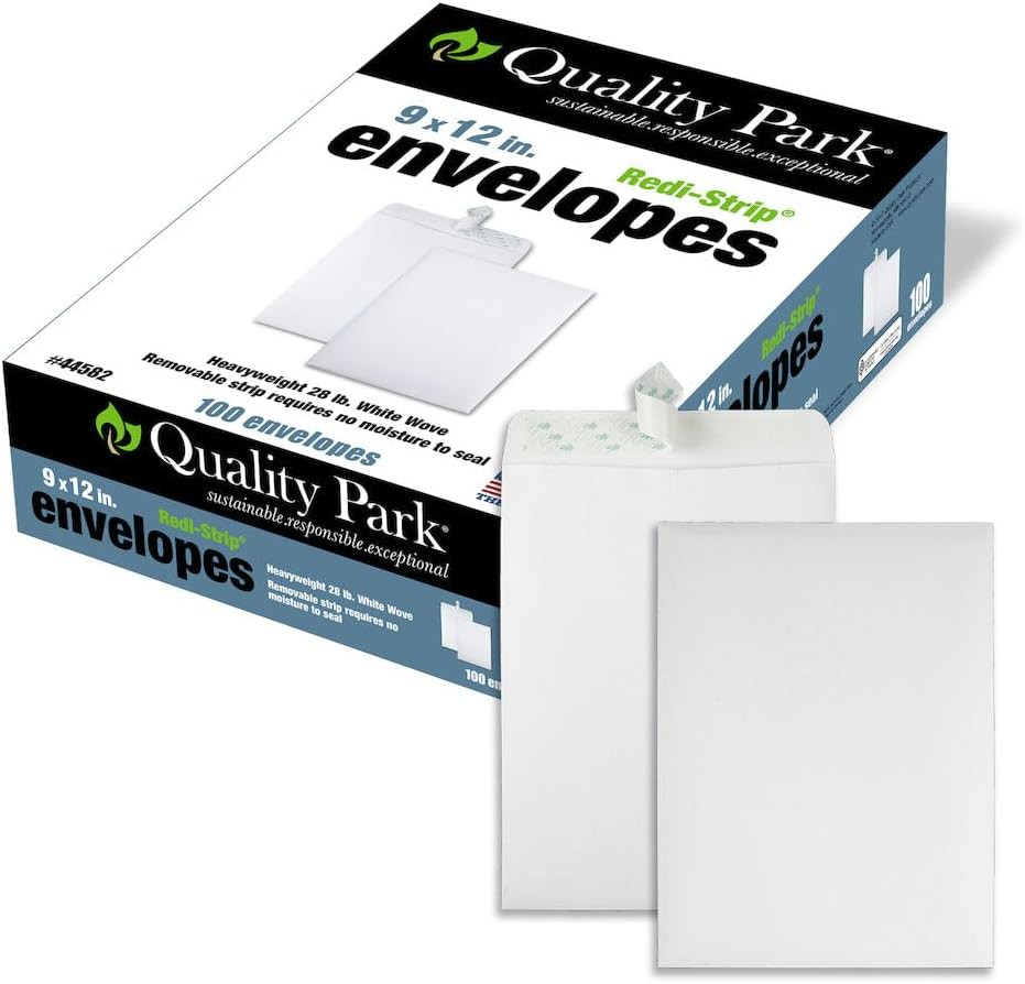 9 X 12 Catalog Envelopes, 100 Pack, Document Envelopes with Self Seal Closure, H