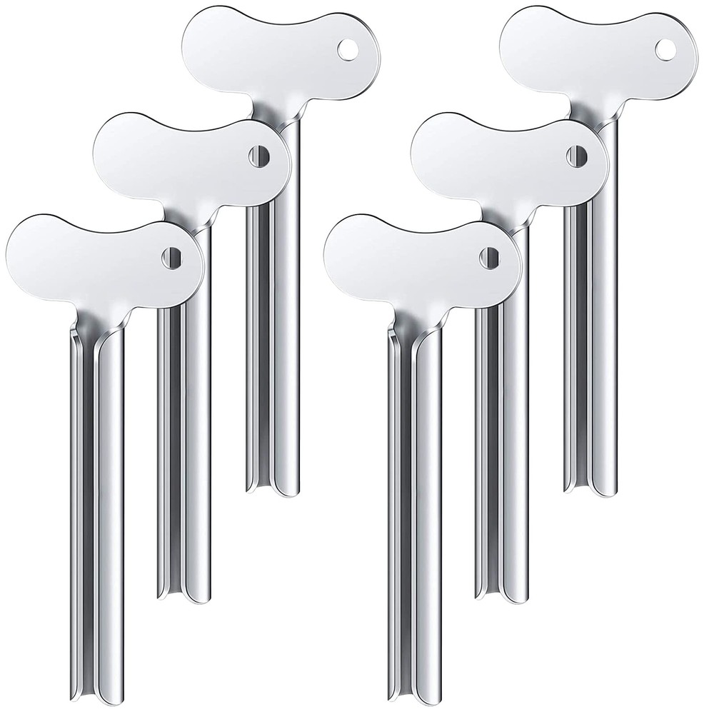 Toothpaste Squeezer, 6pcs Metal Tube Squeezer Key Stainless Steel Toothpaste ...
