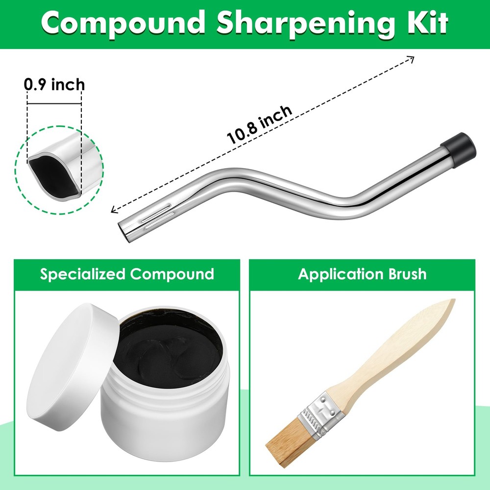 Dunkive Compound Sharpening Kit, Reel Lawn Mower Kit Compatible...