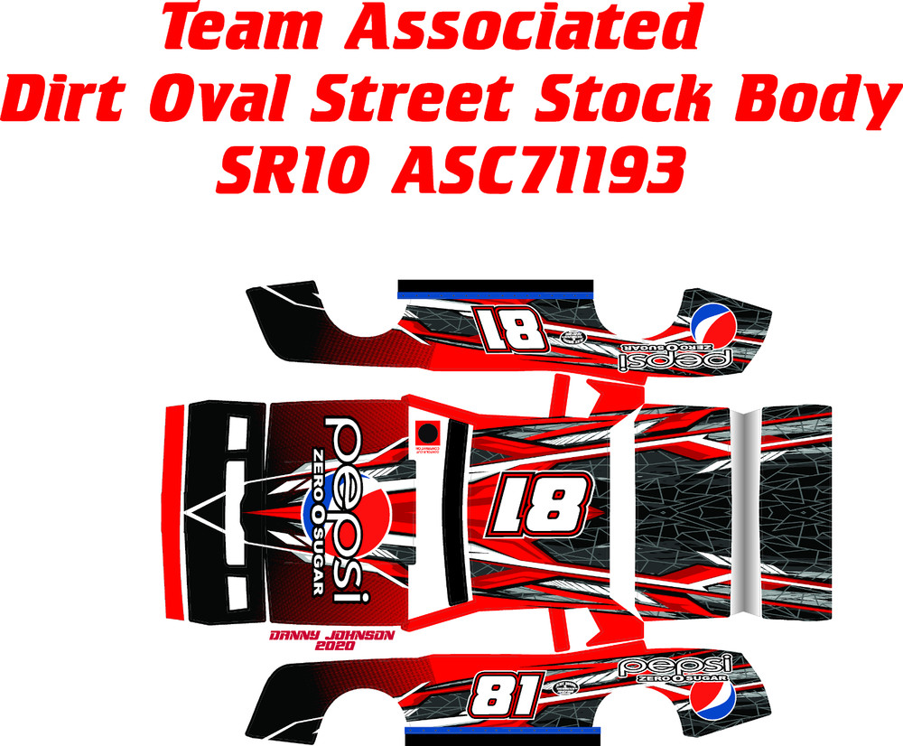 TEAM ASSOCIATED SR10  POPSI 0  WRAP KIT 1X10 SCALE