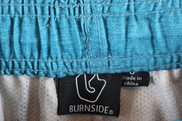 Burnside Blue Men's Board Shorts Pull On Elastic Waist Drawstring Small 014