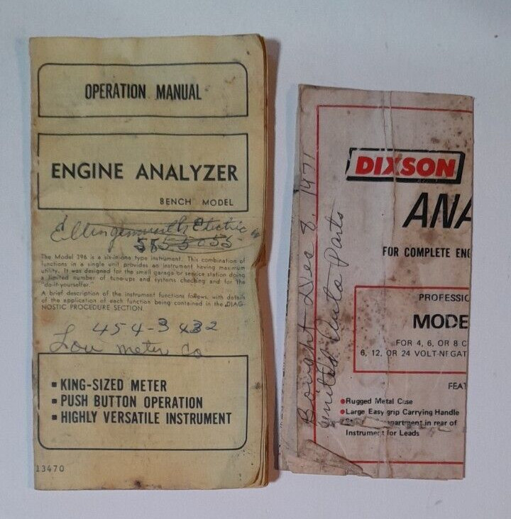 Vintage Dixson Engine Analyzer Model 396