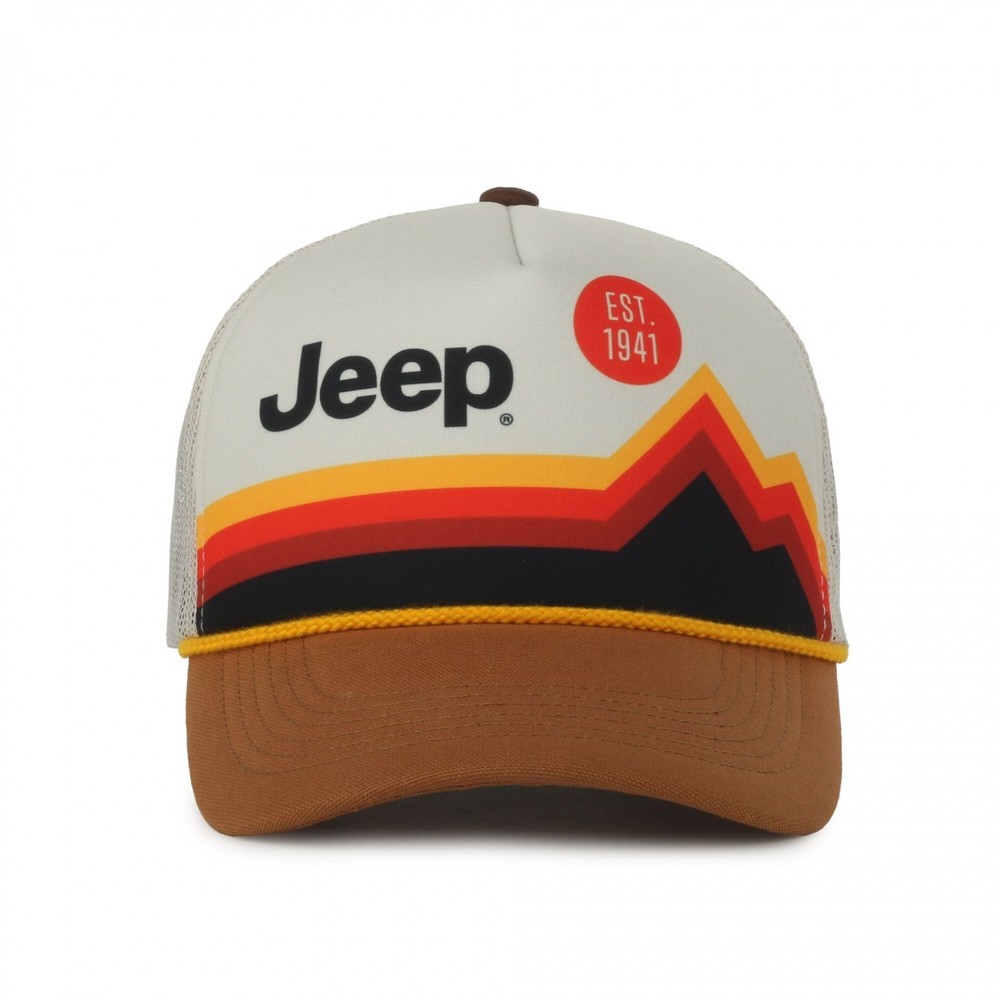 Jeep Est. 1941 Retro Mountains Adjustable hat Multi-Color