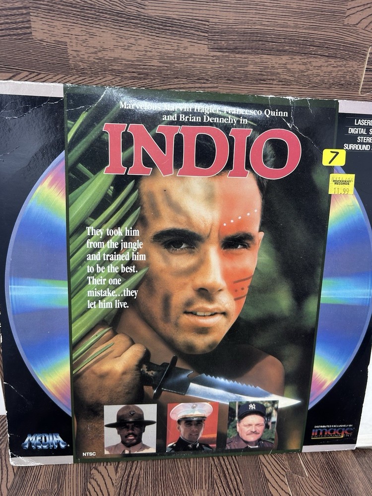 "Indio" Extended Play Laserdisc LD - Francesco Quinn