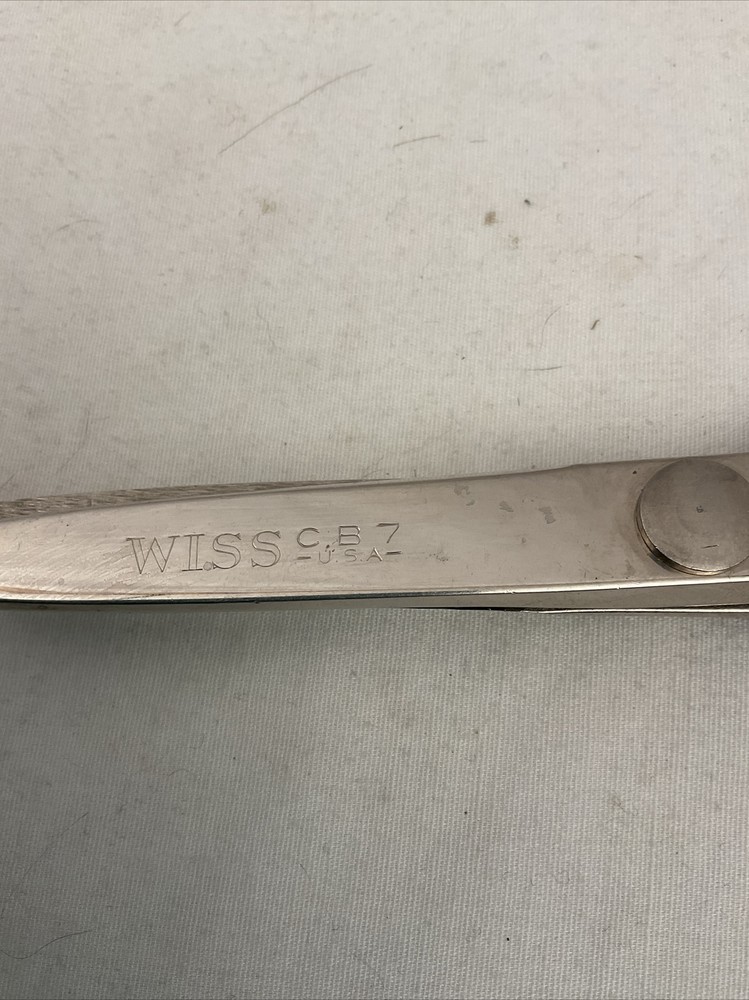 Vintage WISS CB7 Pinking Shears Black Handle
