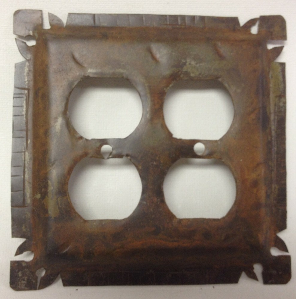 Rustic Switch Plate/Outlet Covers with Cut Corners- Many configurations!