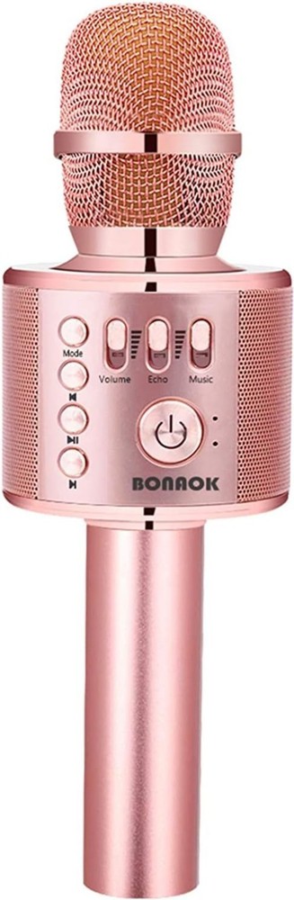 Portable Bluetooth Karaoke Microphone for Kids & Adults - Echo Control Feature