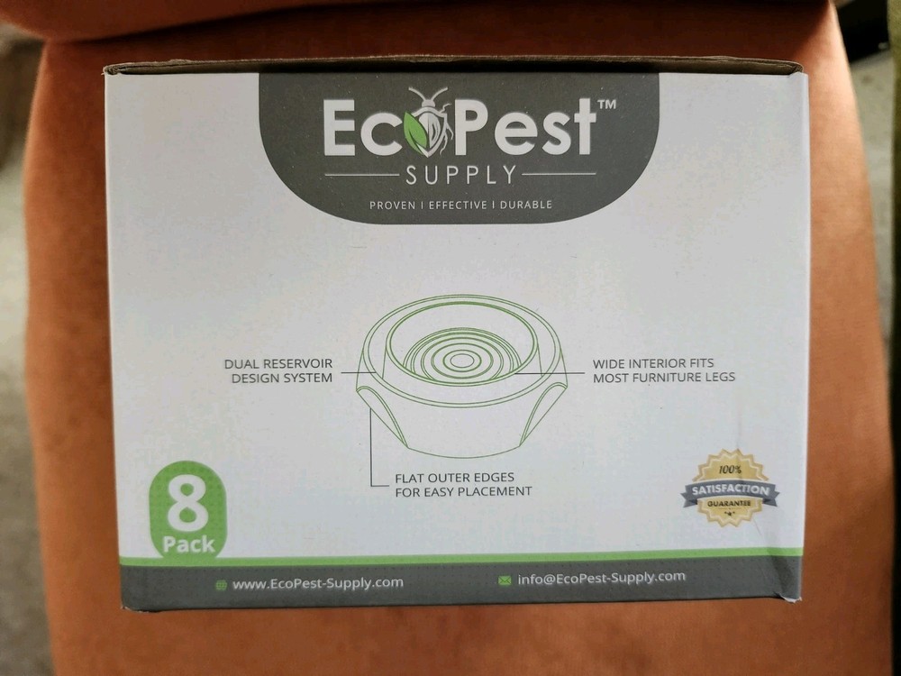 EcoPest Labs Bed Bug Blocker Pro Eco Friendly Interceptor Traps 8-Pack