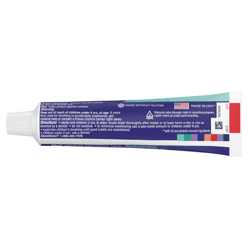Crest 3D White Vibrant Mint Toothpaste 2.3 oz – Pack of 3
