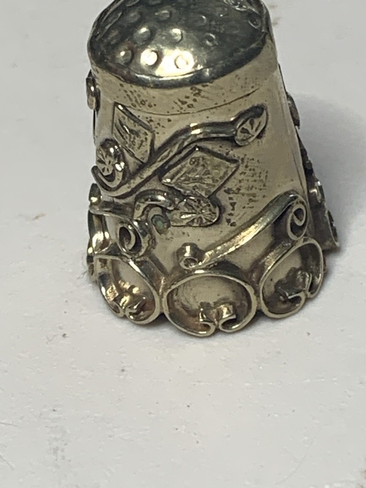 Vintage MEXICO Silver Sewing Thimble