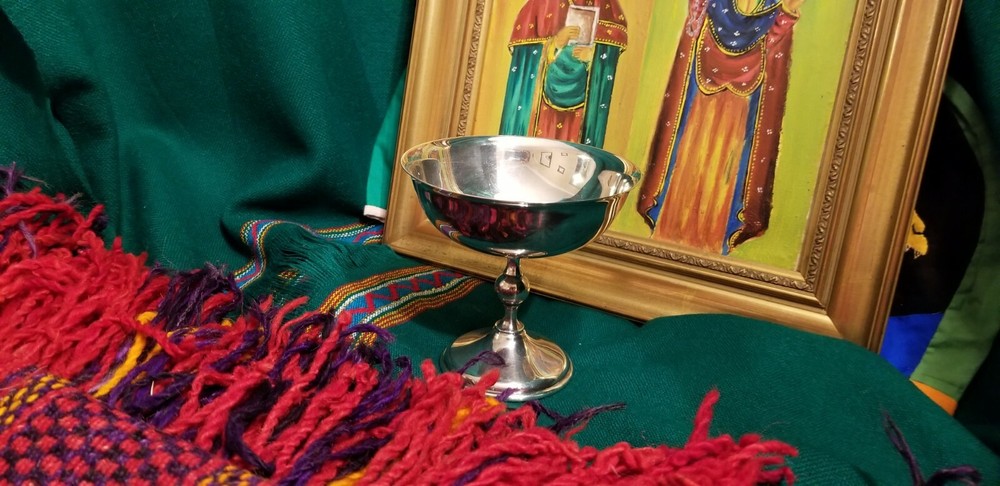 1 Vintage Silver Water Goblet