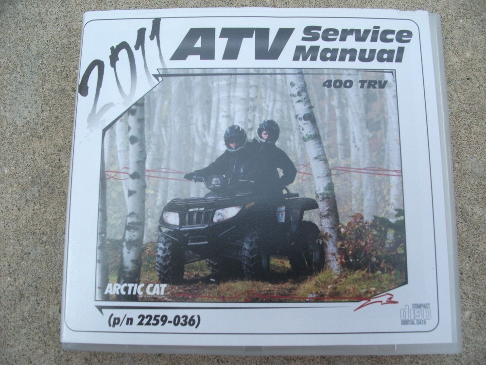 2011 Arctic Cat 400 TRV Service Manual on CD